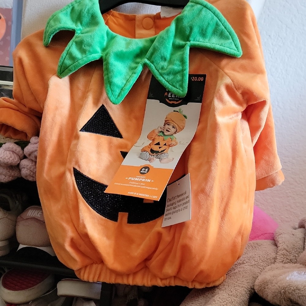 🎃🎃🎃Pumpkin Costume for Baby's - Orange and Green